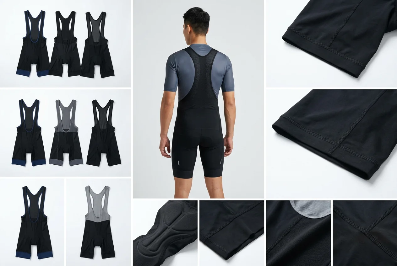 High-performance cycling bib shorts