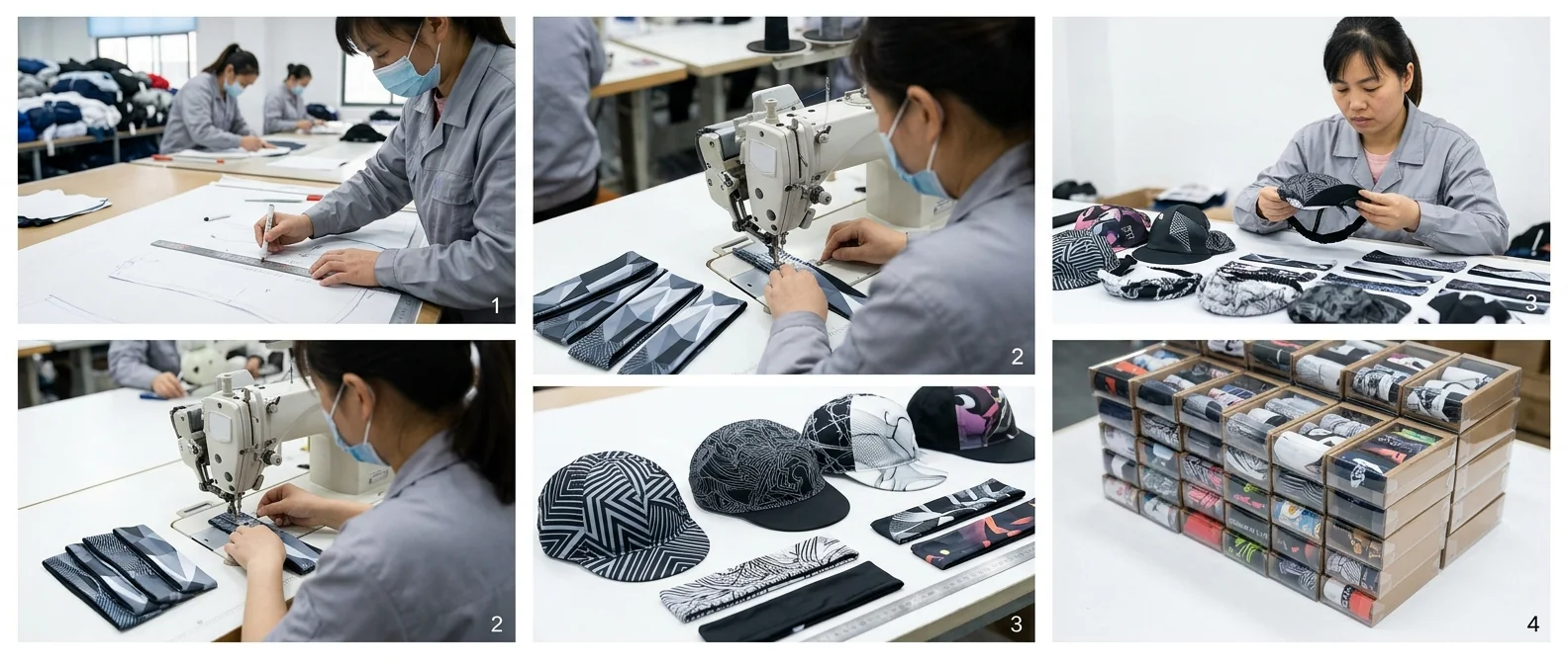 Custom Cycling Caps & Headbands Manufacturer