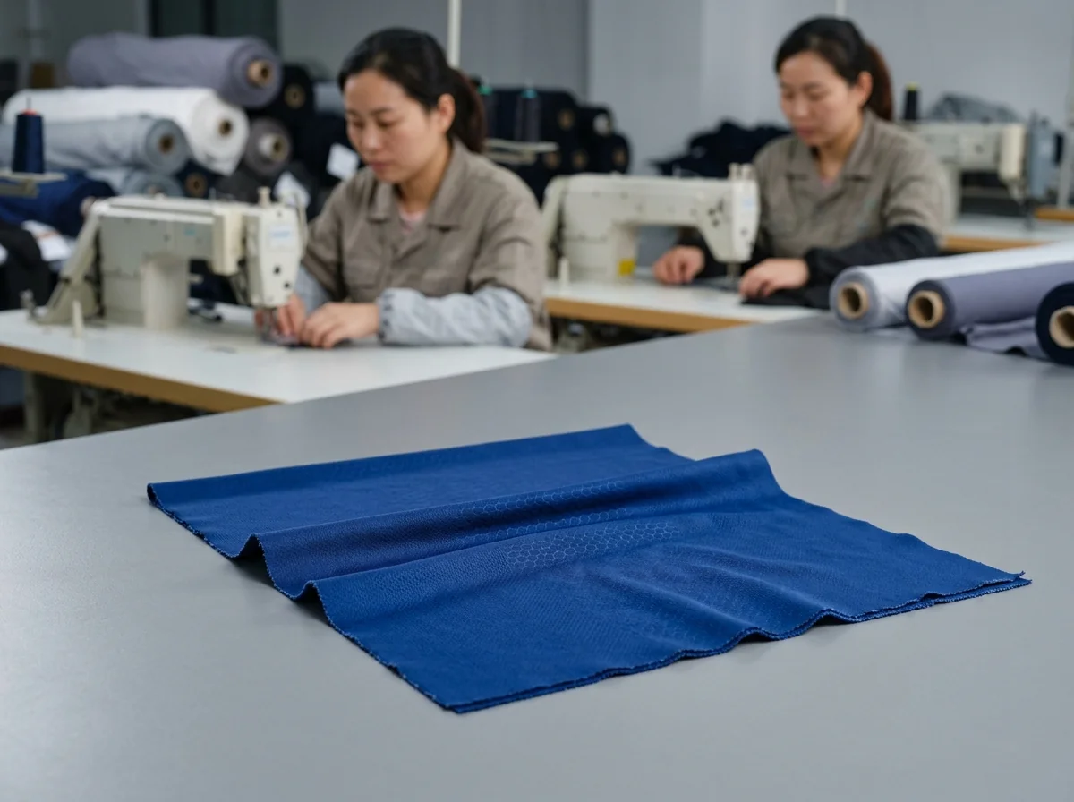 Spandex Lycra elastane stretch fabric swatch