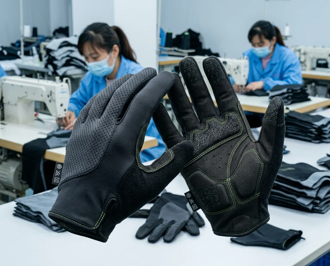 Cycling Gloves Fabric & Technology Detail