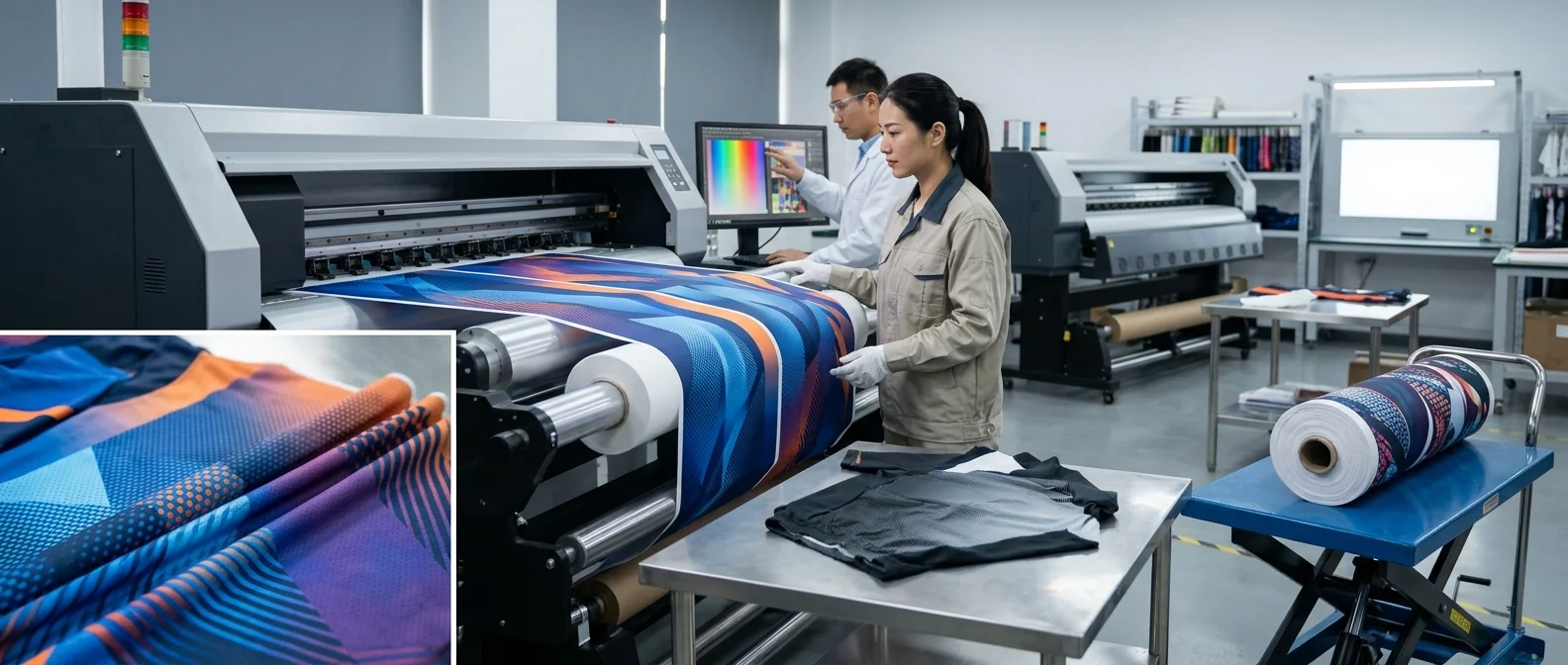 Premium cycling apparel fabric and printing technology