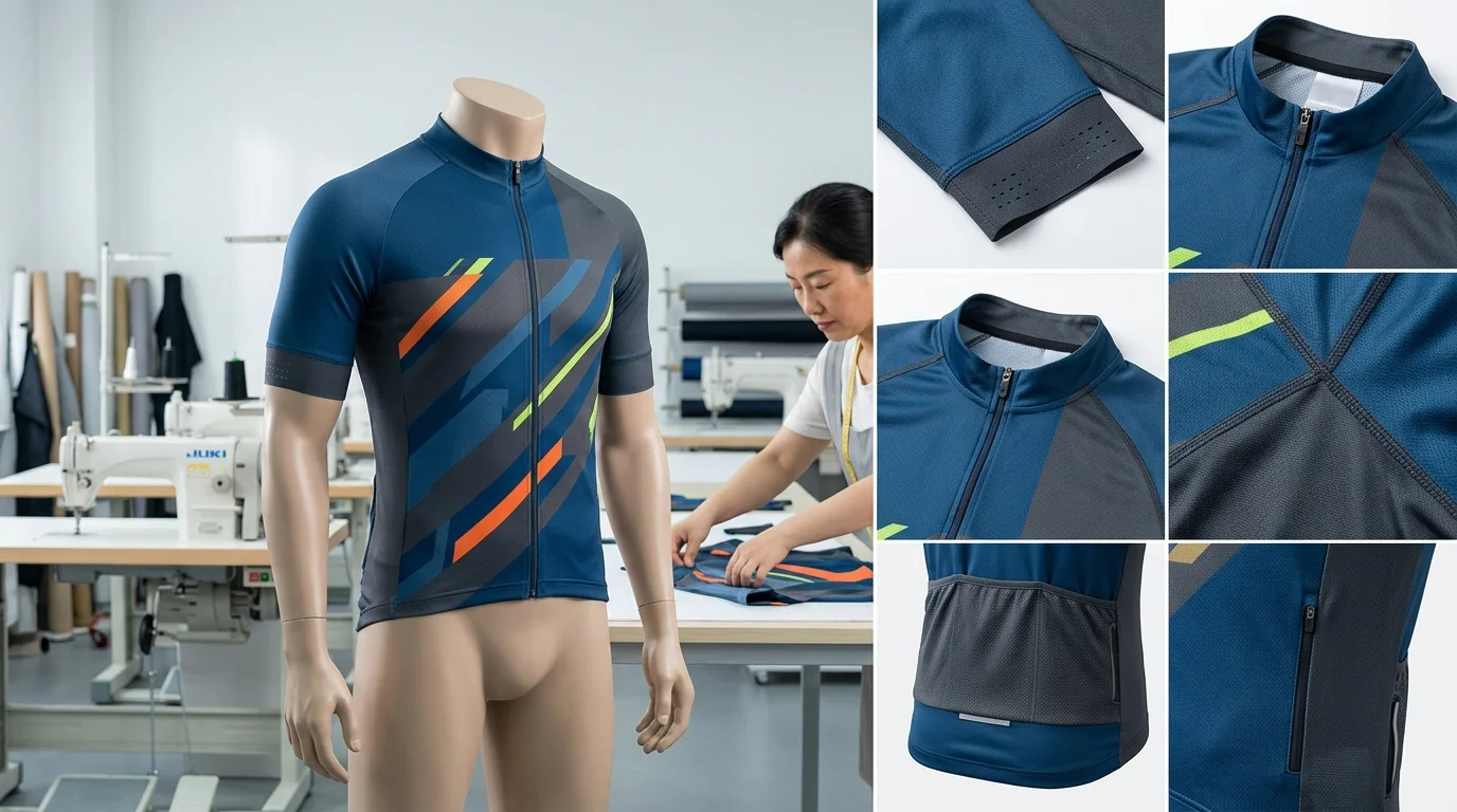 Cycling jersey rapid 7-day sampling prototype
