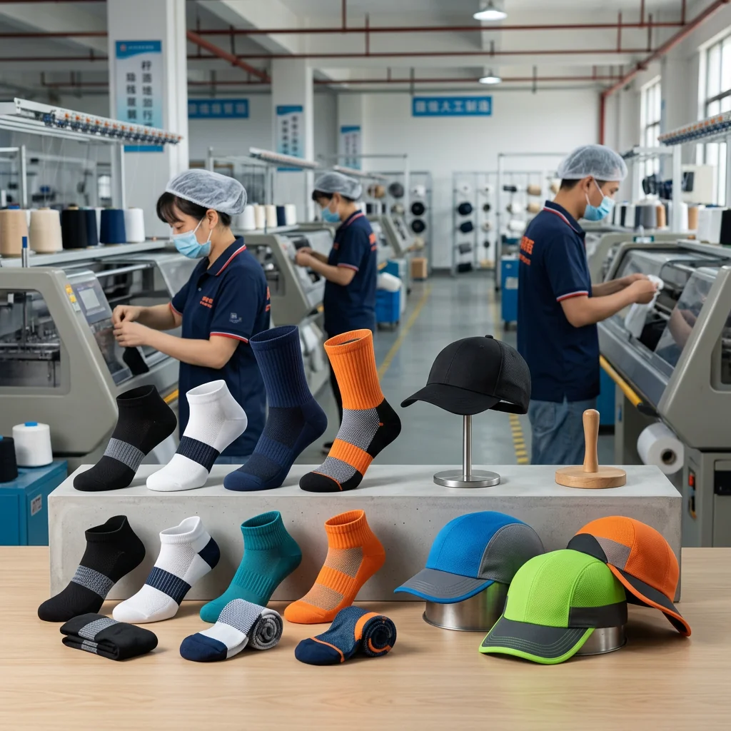 Cycling socks and caps