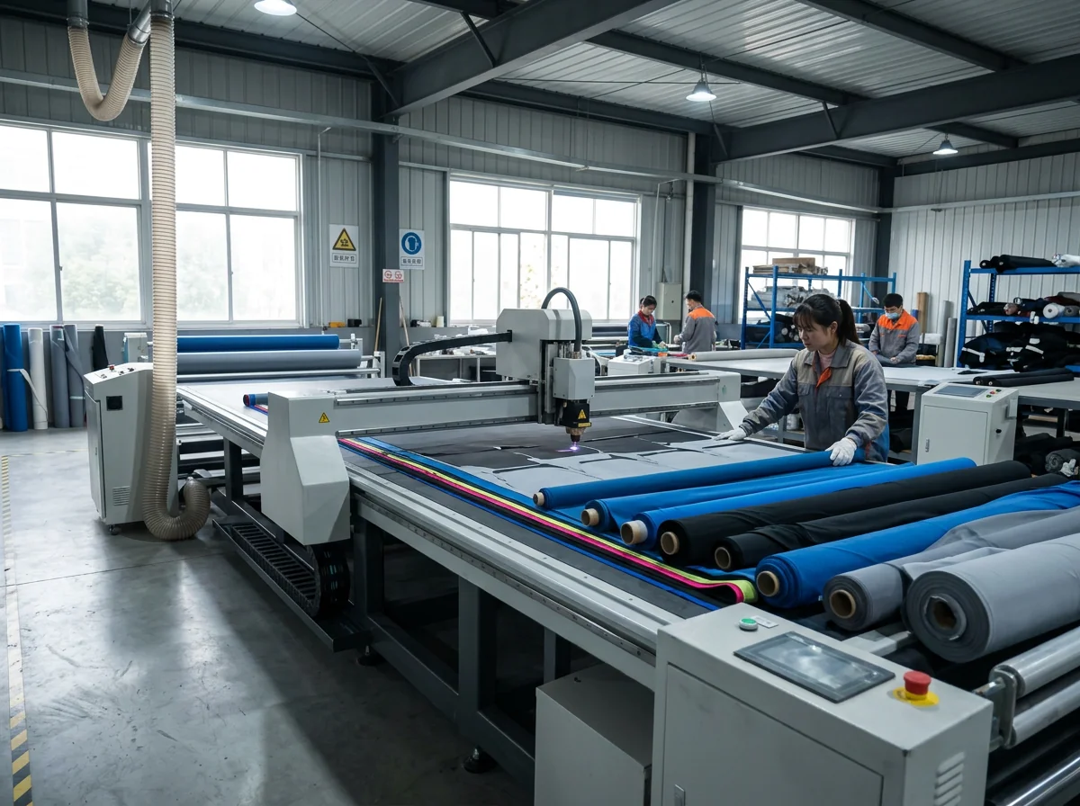 CNC fabric cutting workshop