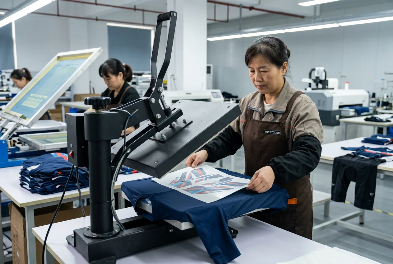 Heat transfer printing on apparel