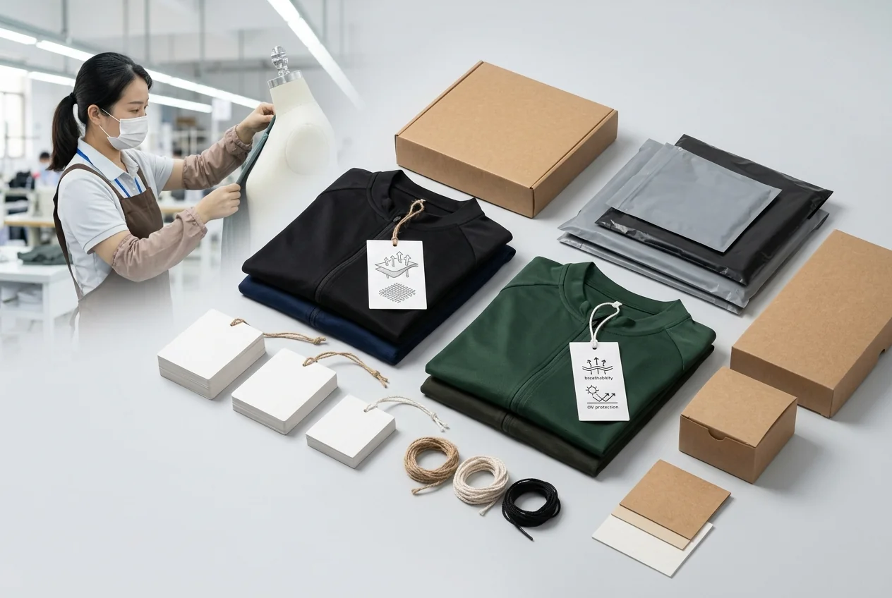 Private label hangtag and packaging cycling apparel