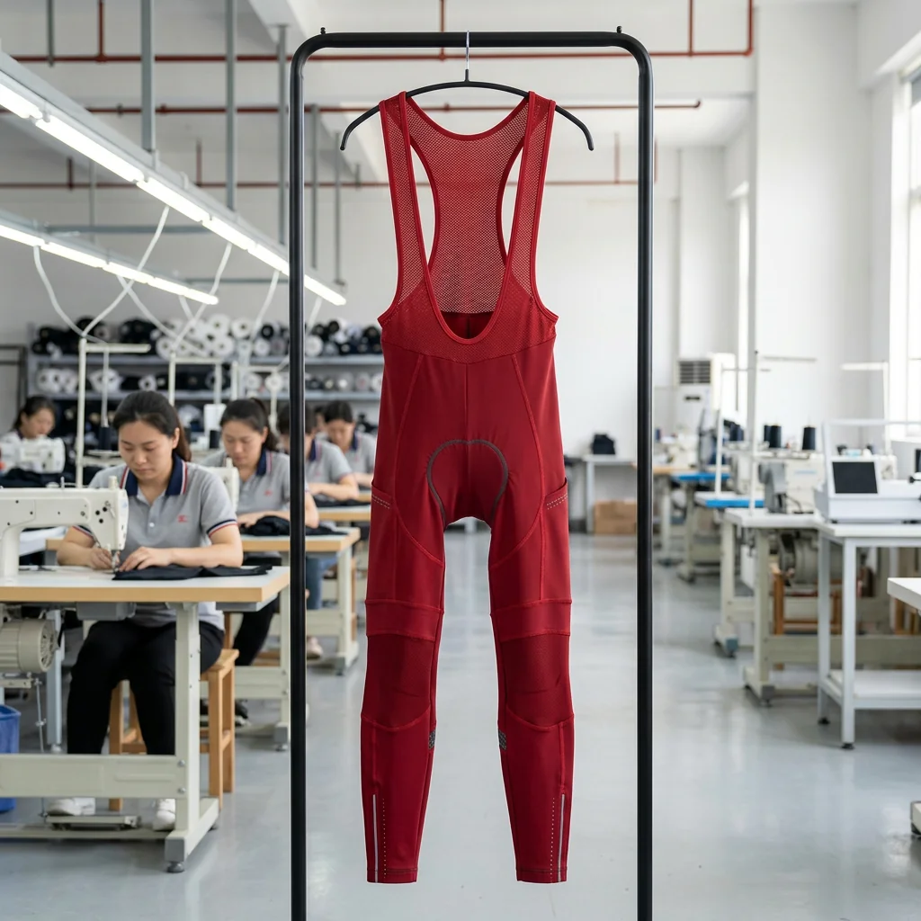 Red Race Team Bib Tights