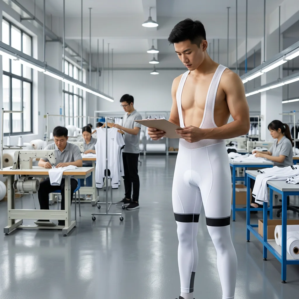 Minimal White Bib Tights